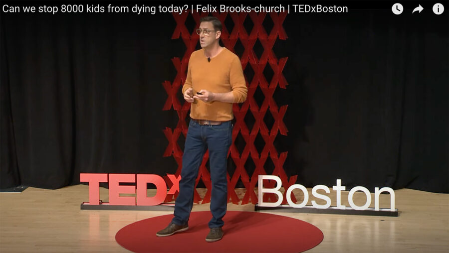 Felix Brooks-church speaks at TedX Boston