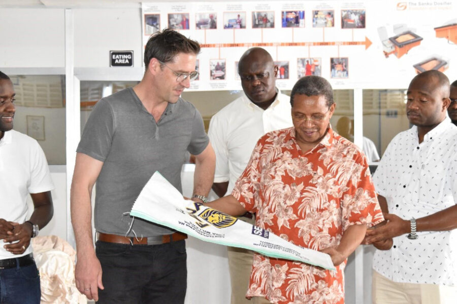 Former President Jakaya Kikwete of Tanzania Visits Sanku Premix Factory in Dar es Salaam